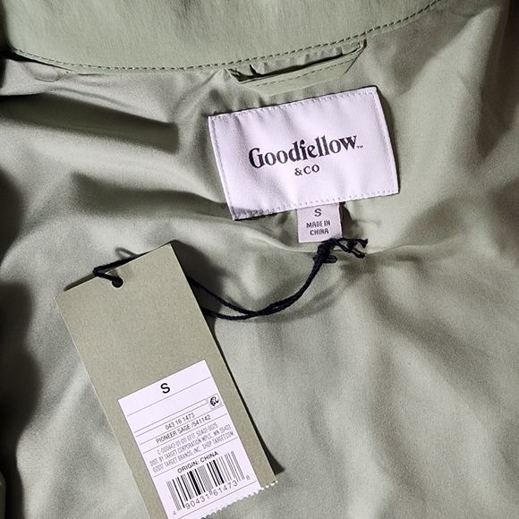 Small Casual Green Lightweight Button Jacket Goodfellow & Co - Picture 11 of 11